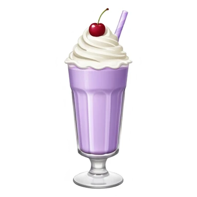 Milkshake light purple with high glass sticker