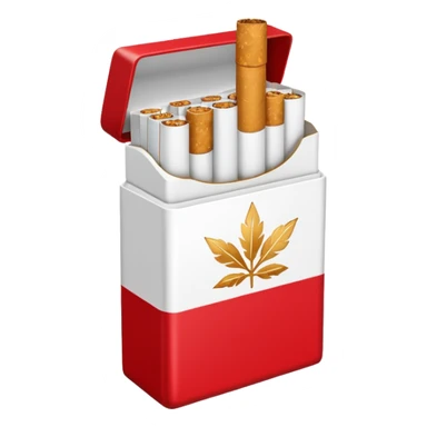 A pack of cigarettes sticker