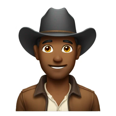 man with girl cowboy sticker