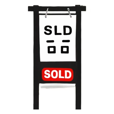 real estate sign that says “ sold”  sticker