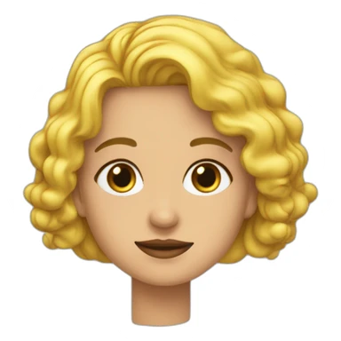 Linda de Suza avec des cœurs autour sticker