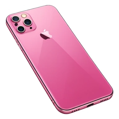 Create me a pink iPhone 17 pro image with the screen in a straight position. png. With one phone not too and it needs to show the front side screen! sticker