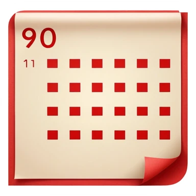 FOLHA COM NOTA 9/10 VERMELHA sticker