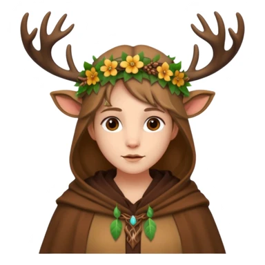 Druid human like fawn sticker