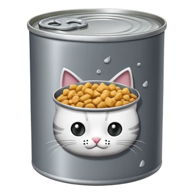 canned cat food sticker