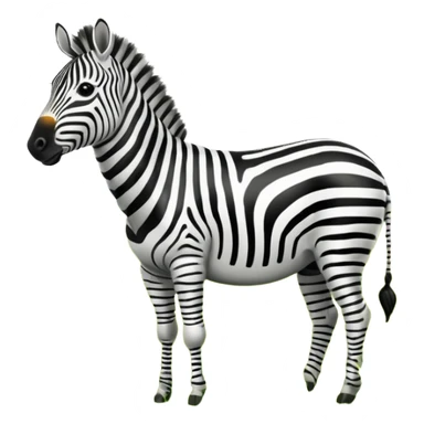 zebra grazing sticker