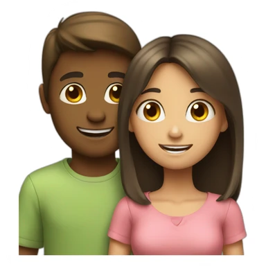 Boy saying hi to a girl  sticker