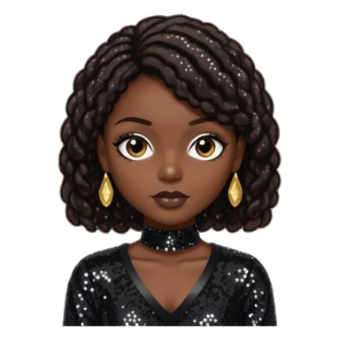 K-Ci from Jodeci/K-Ci & JoJo with dark brown, black sequin outfit sticker