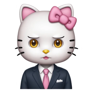 Hello kitty CIA agent sticker