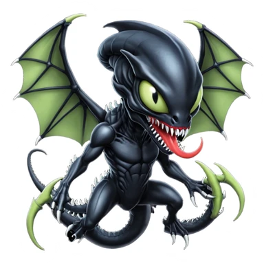 Venom-Xenomorph-Darkrai-Scyther-fusion  sticker