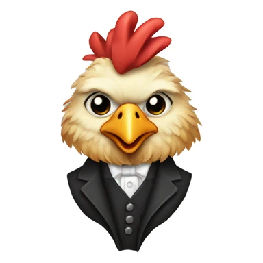 A chicken whose dapper af sticker