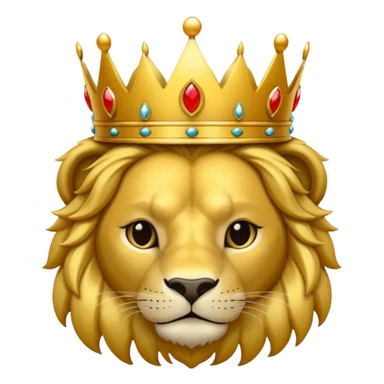León con corona sticker