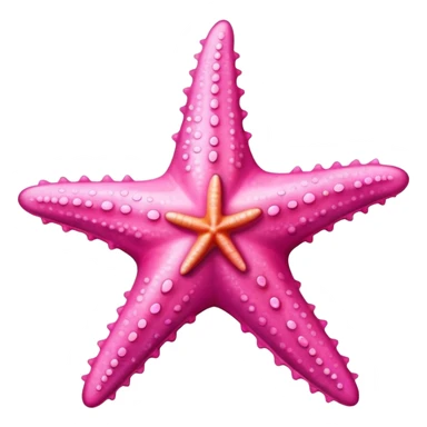 Pink starfish sticker
