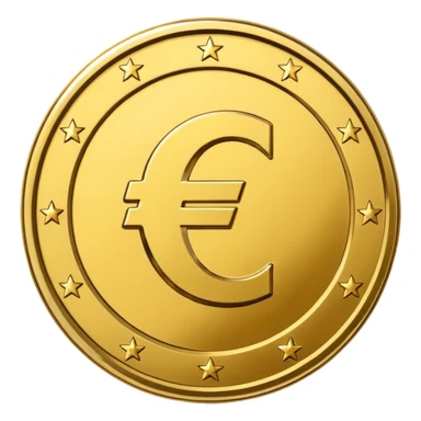 Euro coin sticker