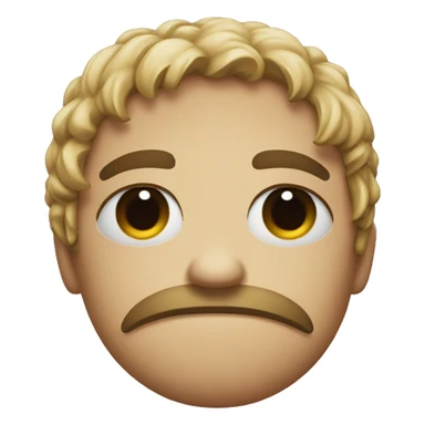 Emoji with a sad face sticker