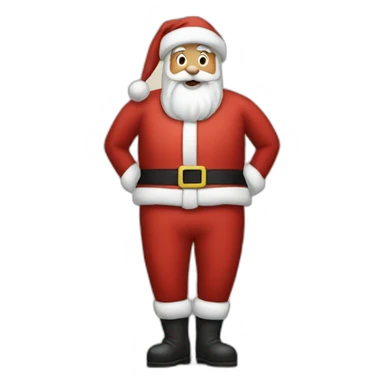Santa clauss butt sticker