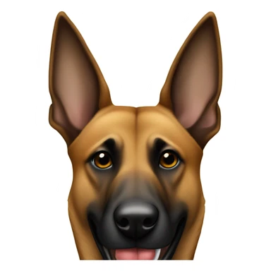 Belgian malinois smoking a cigar  sticker