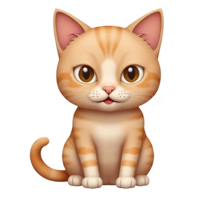 cat with no clothes sticker