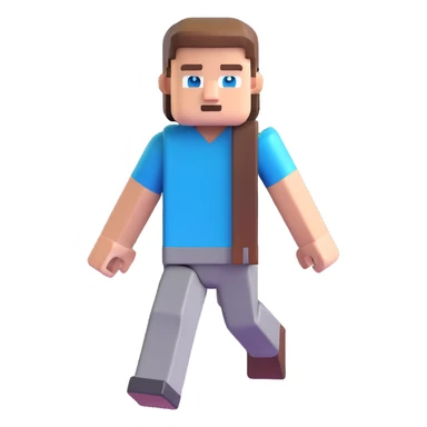 Minecraft Steve character sticker