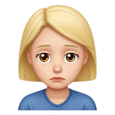 character with a sad expression sticker