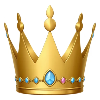 peace shaped crown sticker