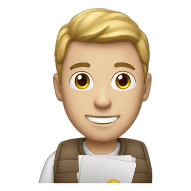 A white guy paying with a card  sticker