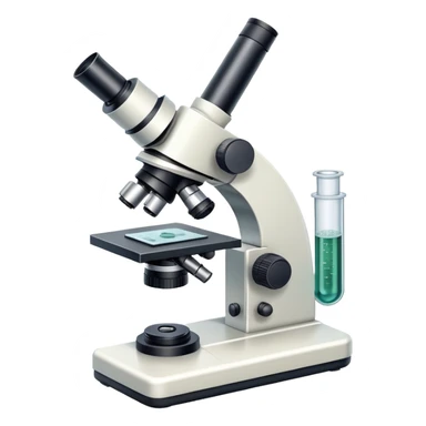 Scientific microscope with specimen slide sticker