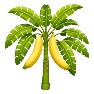 Banana tree, negative banana. sticker