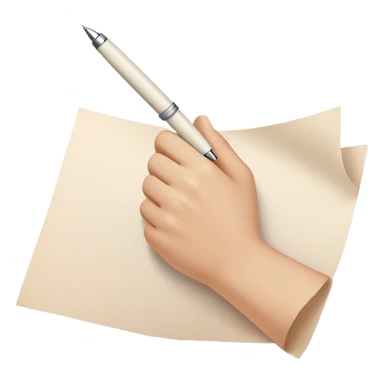 
A glowing hand emerges from a piece of paper, holding out a pen. The present self reaches for it, symbolizing the moment of taking action and breaking free from procrastination. sticker