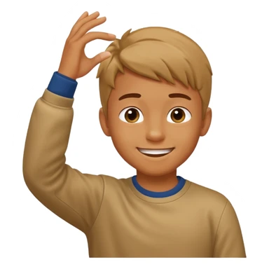 Un muchacho asiendo el dab sticker