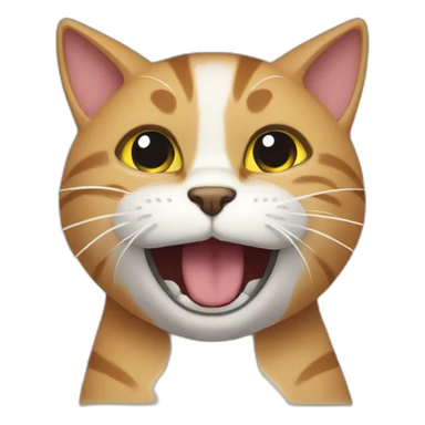 Cat slapping sticker