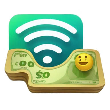 wifi transfer money sticker