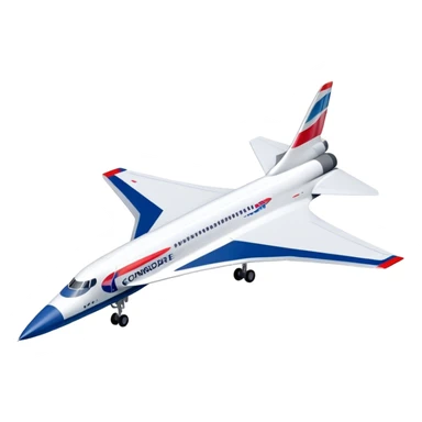 Concorde - British Airways (Model Year: 2020) (Iconic colour: White with blue and red) sticker