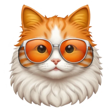 Cat wearing sunglasses and feeling  sticker