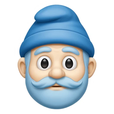 grandfather smurf  sticker