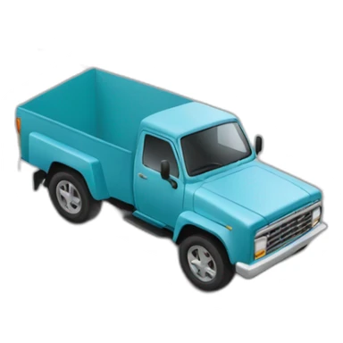 Voiture sur un camion sticker