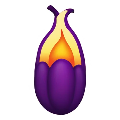 Aubergine fire sticker