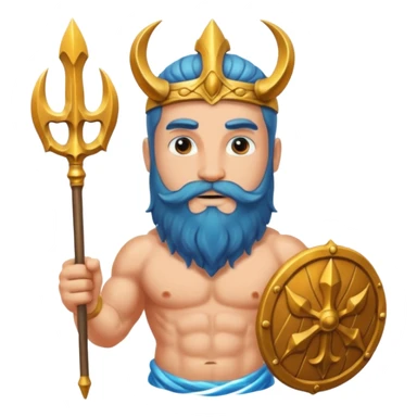  Greek god Poseidon sticker