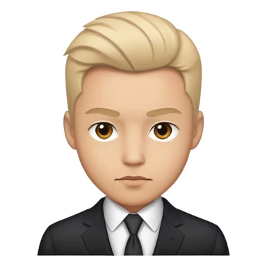 Cinematic Realistic James Bond Portrait Emoji, depicted as a suave, sophisticated secret agent in a tailored suit with a cool, composed gaze and an air of stealth and charm, rendered with crisp textures and dynamic cinematic lighting that captures his timeless espionage allure. sticker
