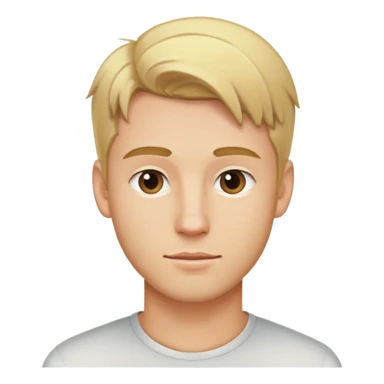 young man with blonde hair and light stubble sticker