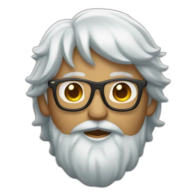 un tipo greñudo con lentes y una playera gay sticker