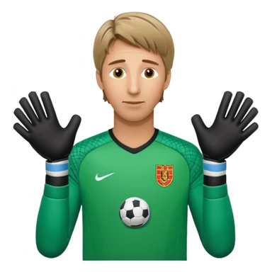 Edwin van der Sar as a football goalkeeper sticker