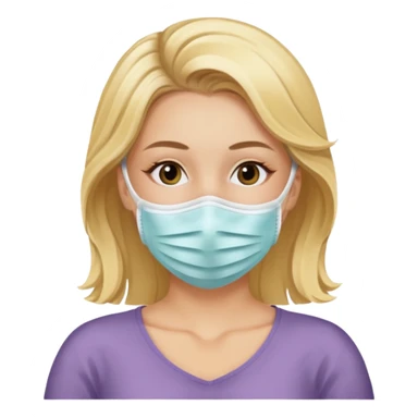 Skin care blonde lady relaxing sticker