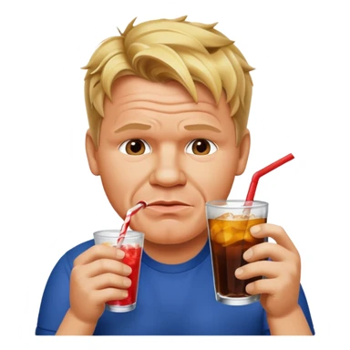 gordon ramsay sipping soda sticker