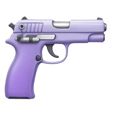 Pale purple gun sticker