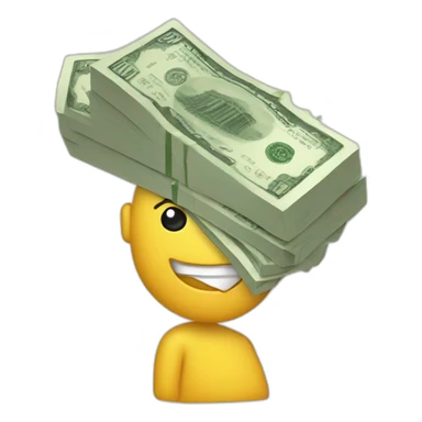 billets de banque qui partent en fumée sticker