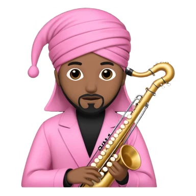 pink musician black qoman  sticker