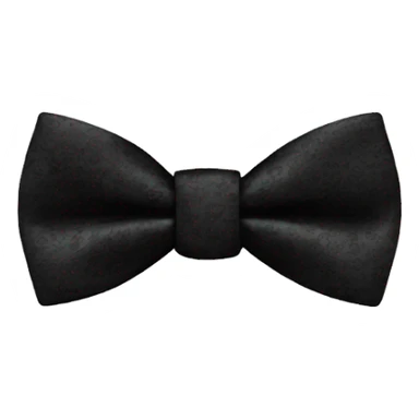 Black men’s bow tie sticker