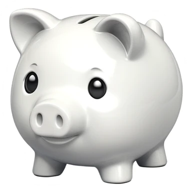 white piggy bank sticker