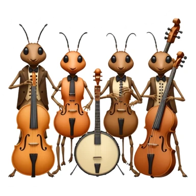 Musician Insects sticker